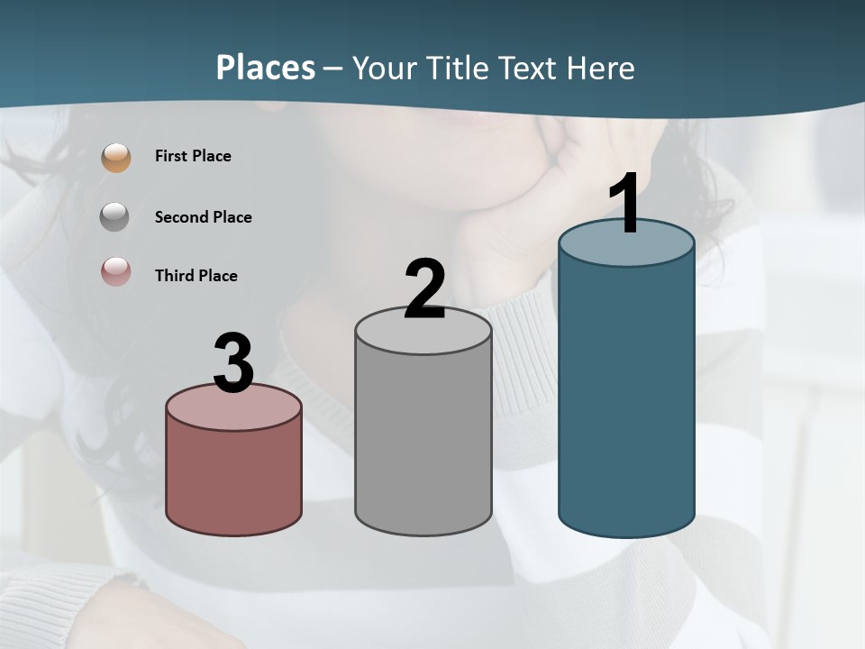 Person Mood Desk PowerPoint Template