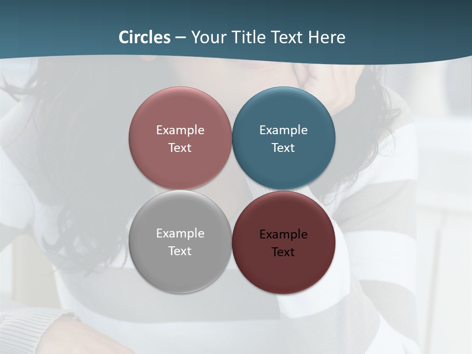 Person Mood Desk PowerPoint Template