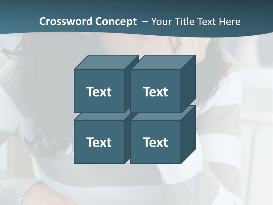 Person Mood Desk PowerPoint Template