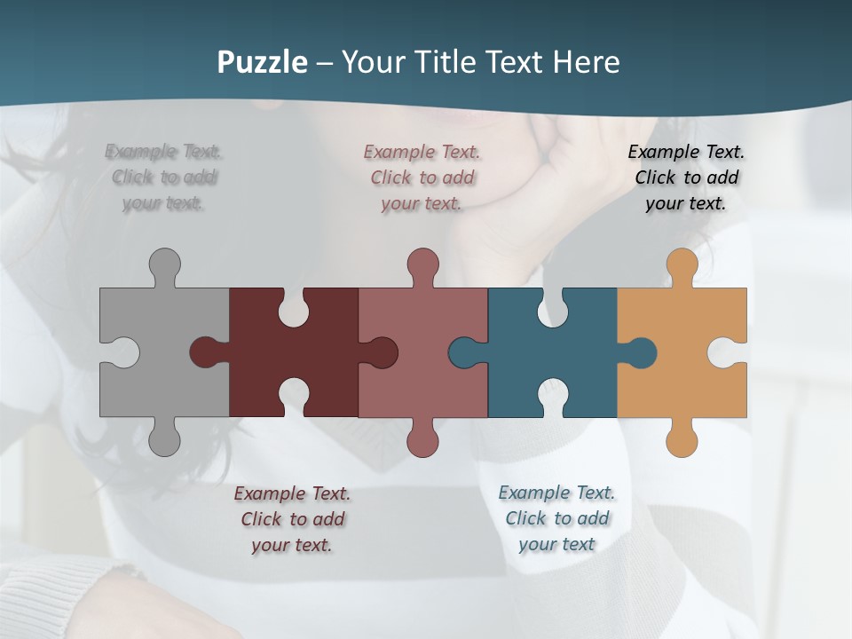 Person Mood Desk PowerPoint Template