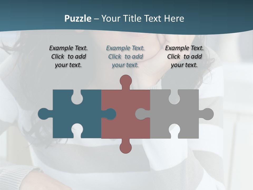 Person Mood Desk PowerPoint Template