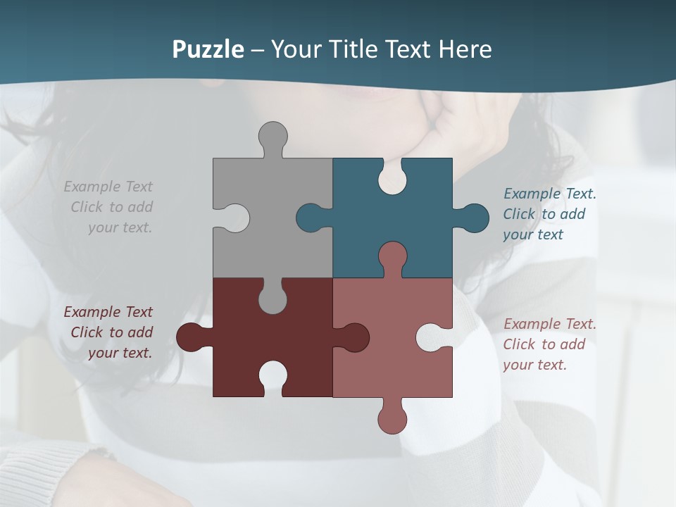 Person Mood Desk PowerPoint Template