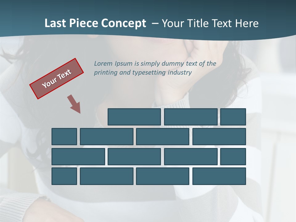 Person Mood Desk PowerPoint Template