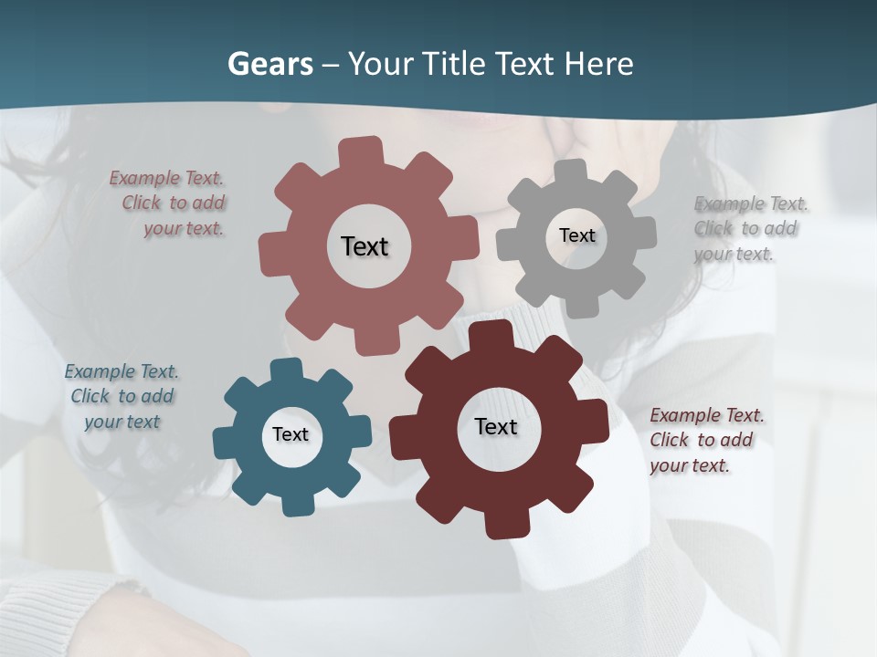 Person Mood Desk PowerPoint Template