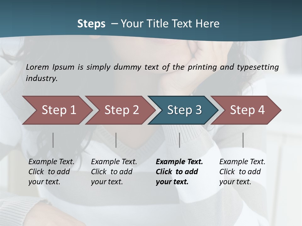 Person Mood Desk PowerPoint Template