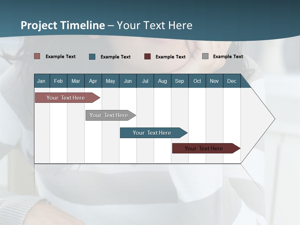 Person Mood Desk PowerPoint Template