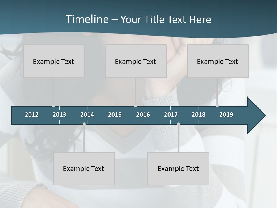 Person Mood Desk PowerPoint Template