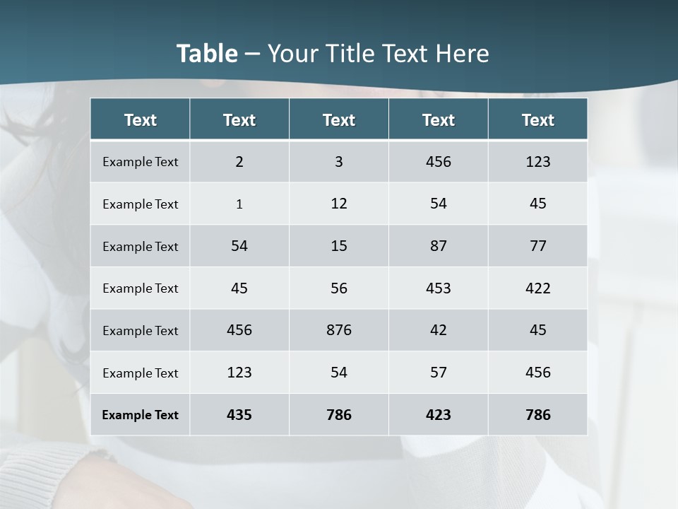 Person Mood Desk PowerPoint Template