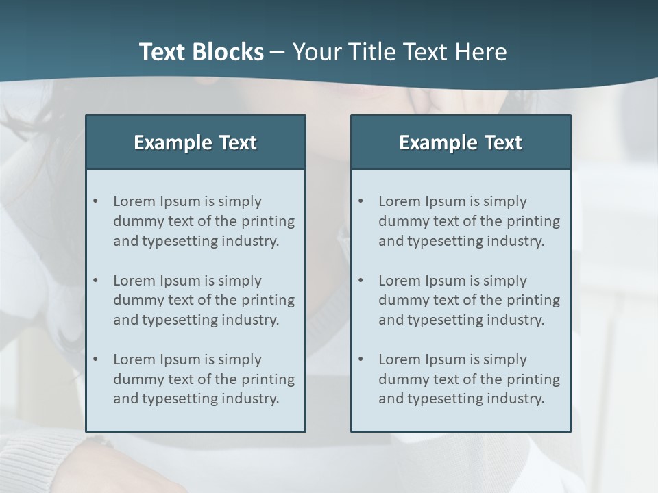 Person Mood Desk PowerPoint Template