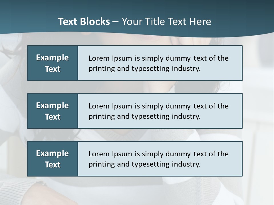 Person Mood Desk PowerPoint Template
