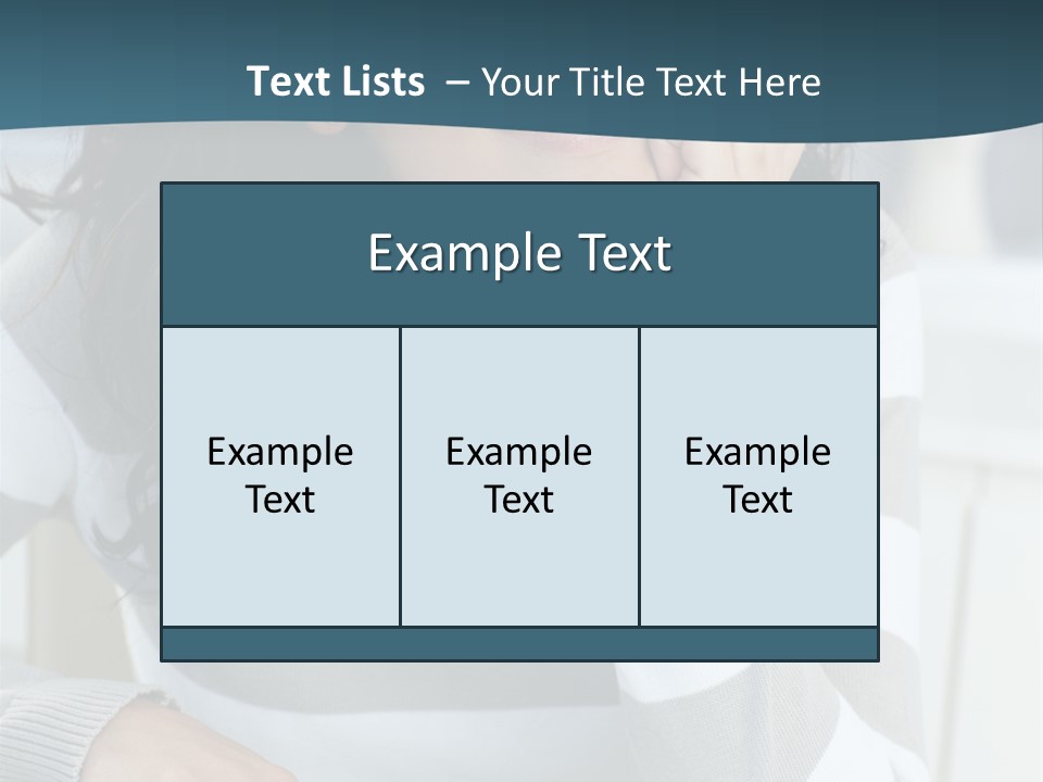 Person Mood Desk PowerPoint Template