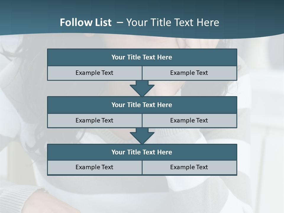 Person Mood Desk PowerPoint Template