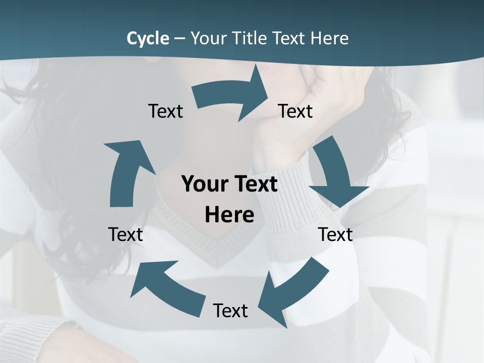 Person Mood Desk PowerPoint Template