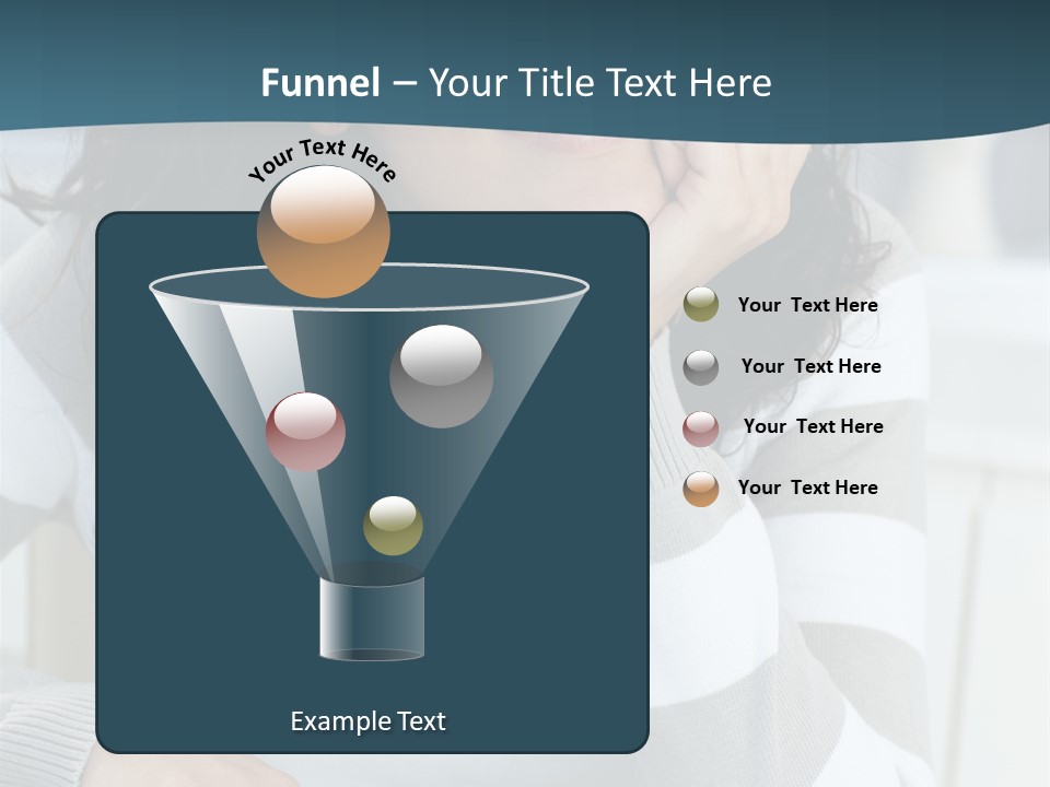 Person Mood Desk PowerPoint Template