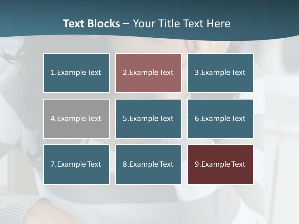 Person Mood Desk PowerPoint Template