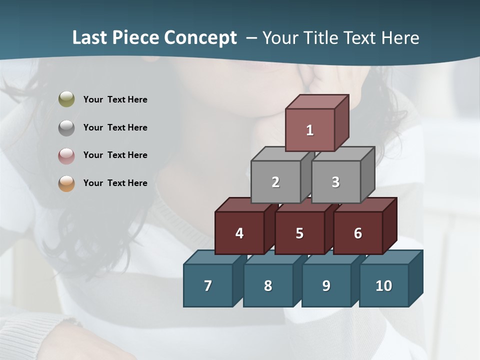 Person Mood Desk PowerPoint Template