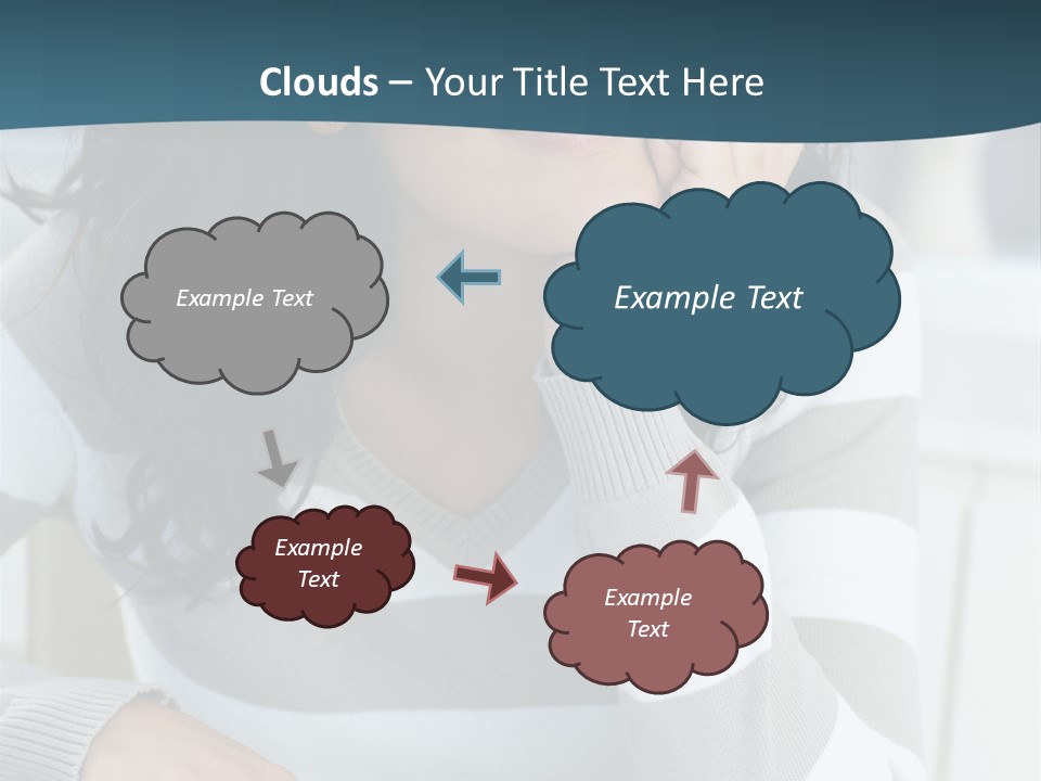 Person Mood Desk PowerPoint Template