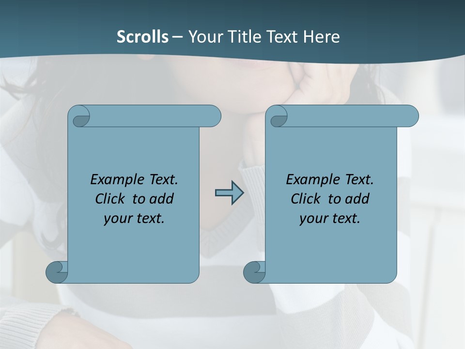 Person Mood Desk PowerPoint Template