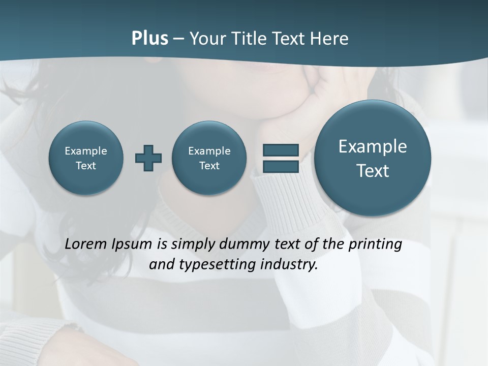 Person Mood Desk PowerPoint Template