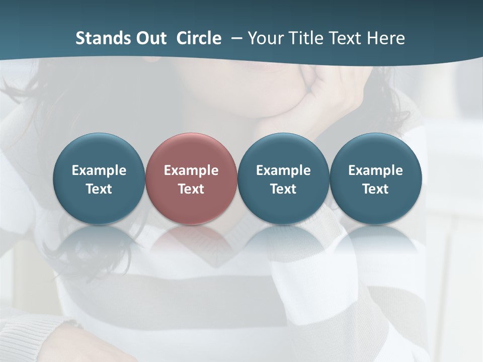 Person Mood Desk PowerPoint Template