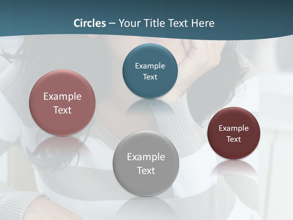 Person Mood Desk PowerPoint Template