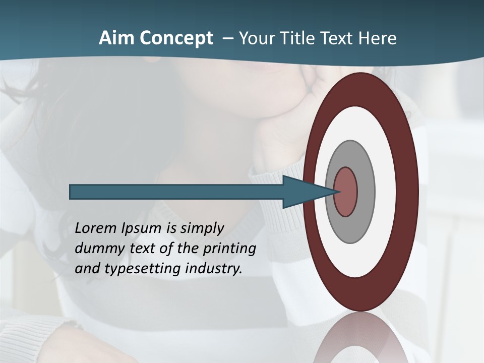 Person Mood Desk PowerPoint Template