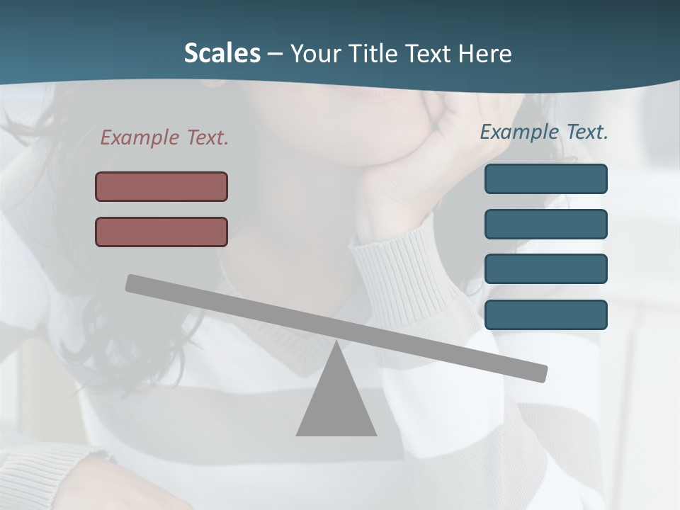 Person Mood Desk PowerPoint Template