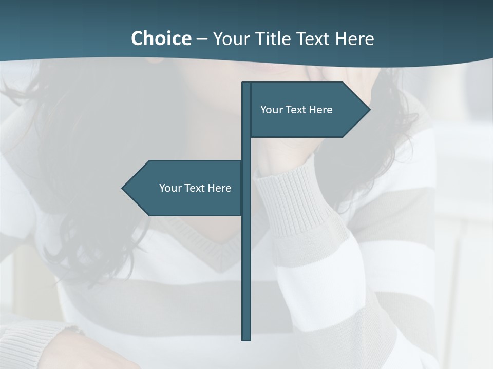 Person Mood Desk PowerPoint Template