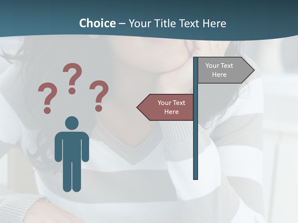 Person Mood Desk PowerPoint Template