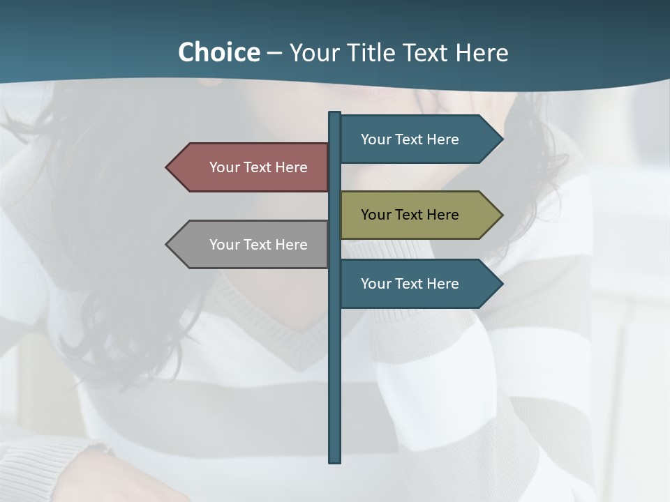 Person Mood Desk PowerPoint Template