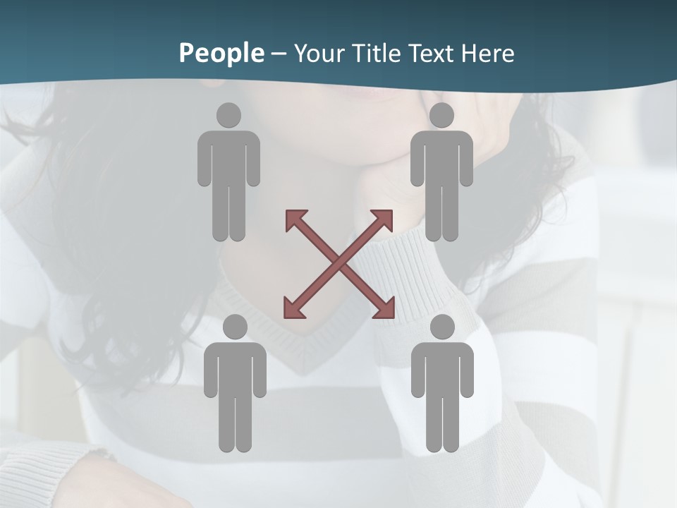 Person Mood Desk PowerPoint Template