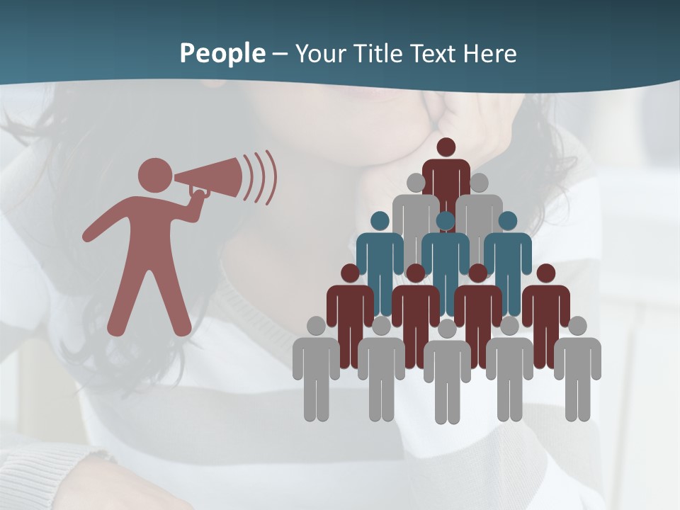 Person Mood Desk PowerPoint Template