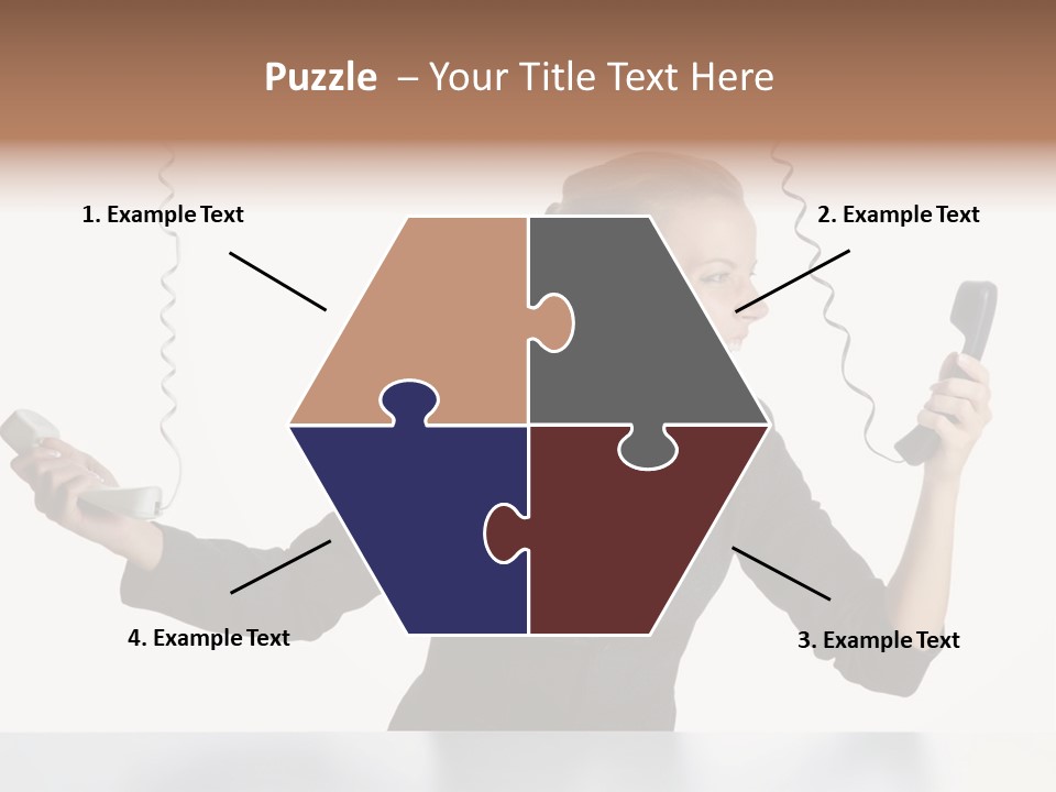 Face Service Headset PowerPoint Template