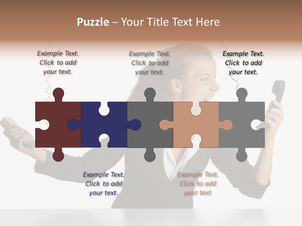 Face Service Headset PowerPoint Template