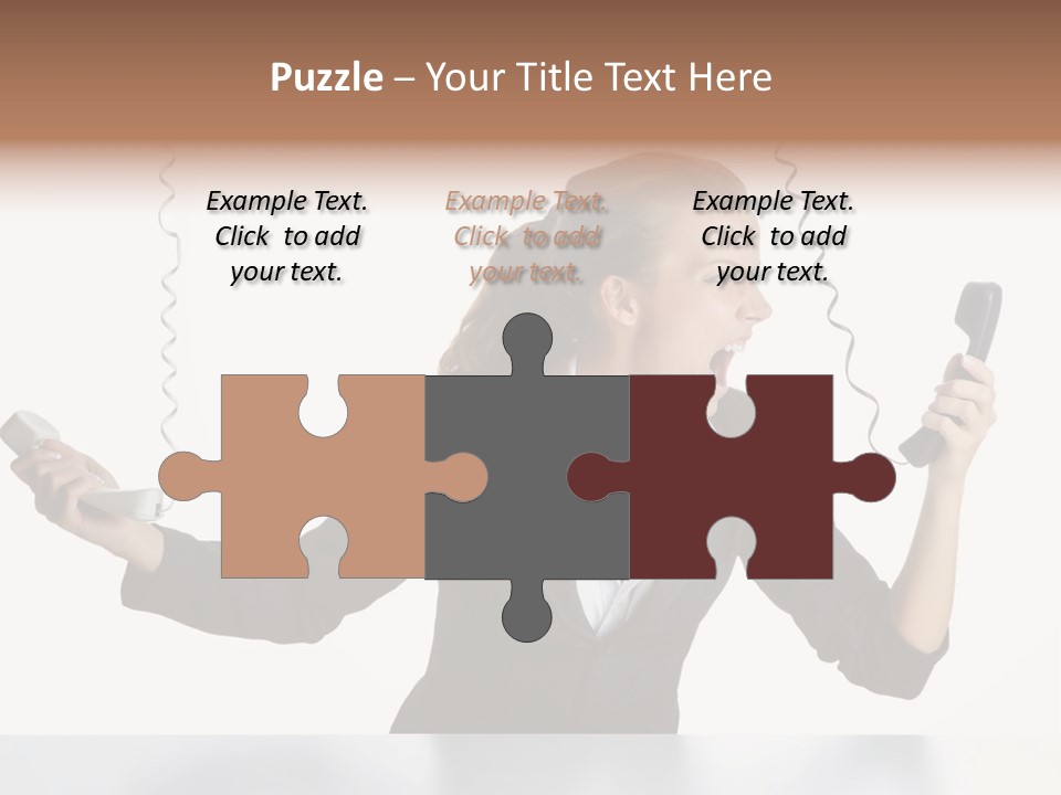 Face Service Headset PowerPoint Template