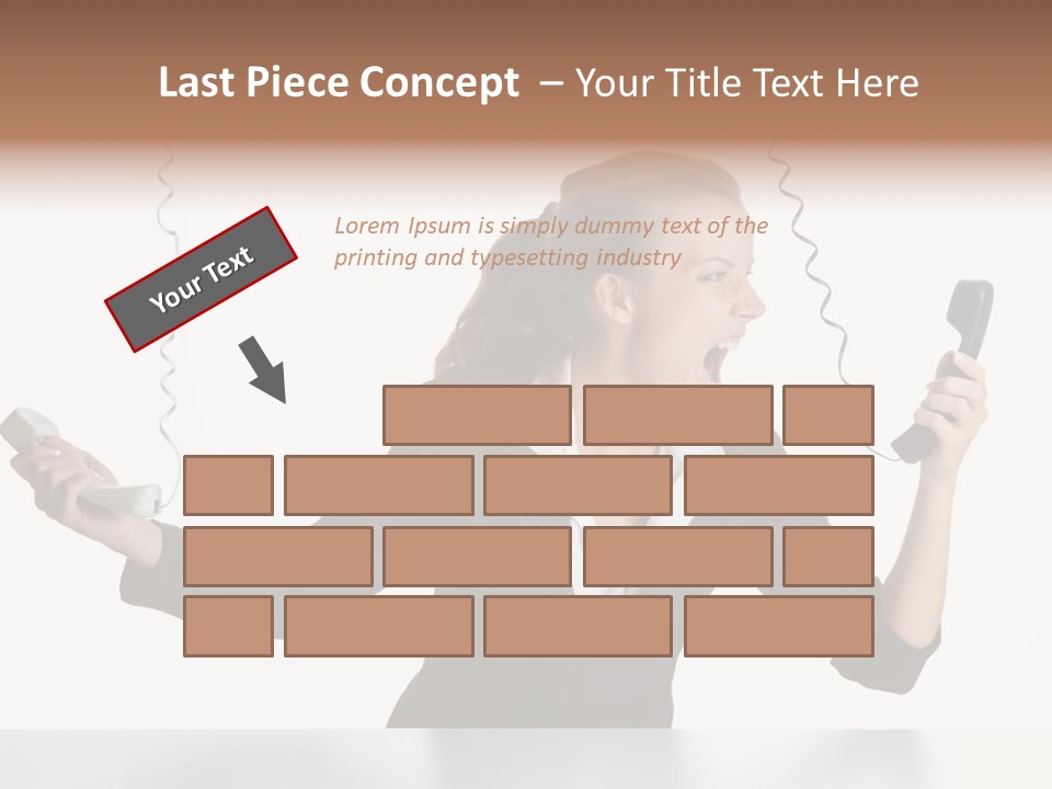Face Service Headset PowerPoint Template