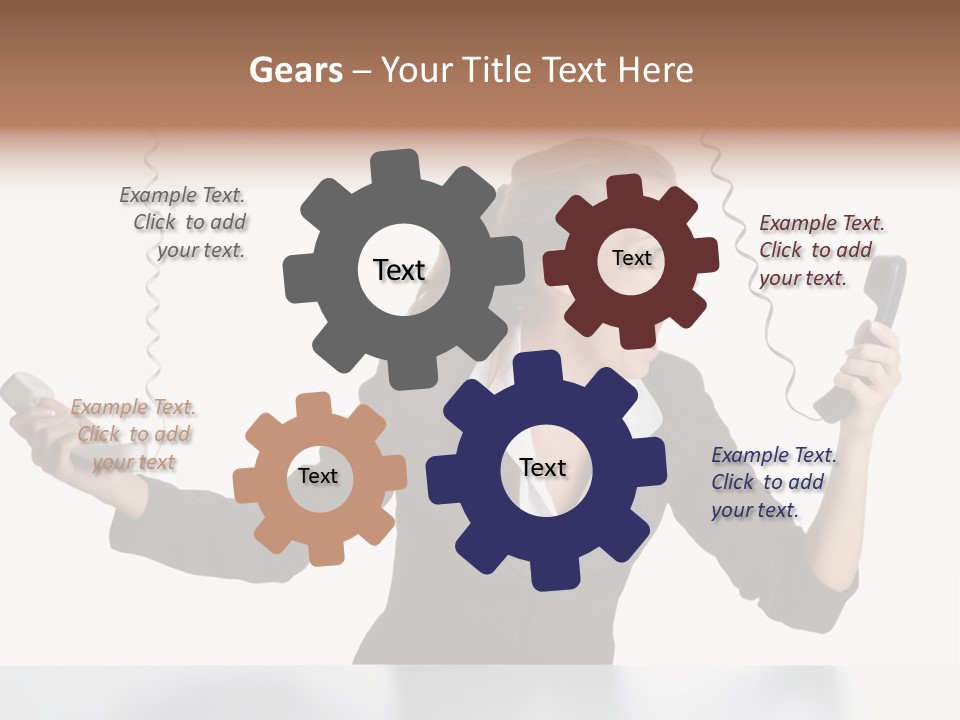 Face Service Headset PowerPoint Template