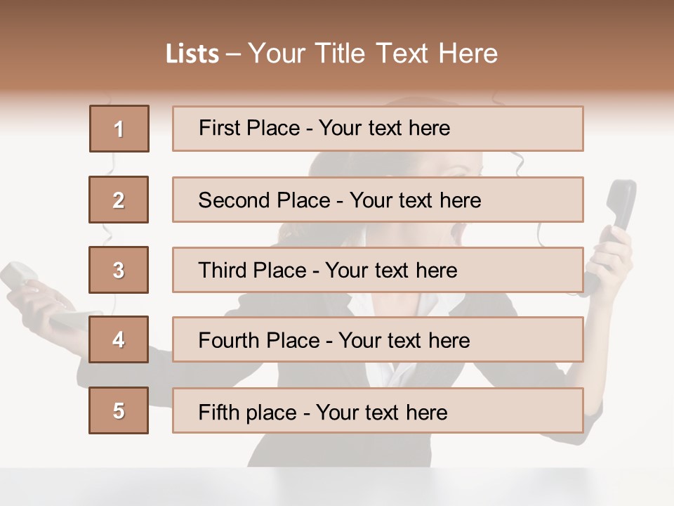 Face Service Headset PowerPoint Template