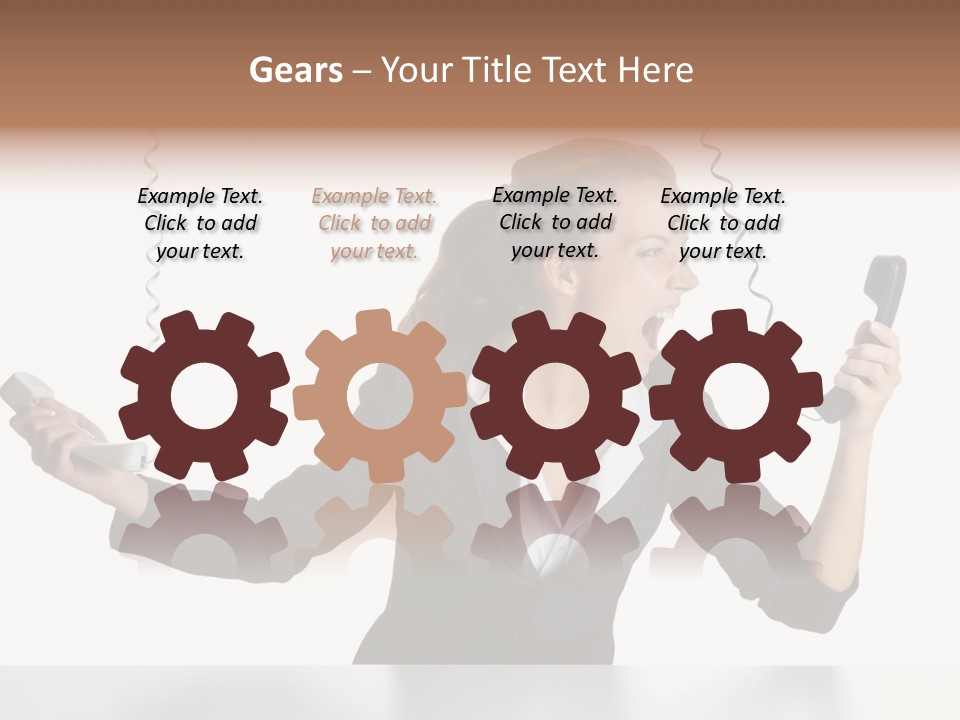 Face Service Headset PowerPoint Template