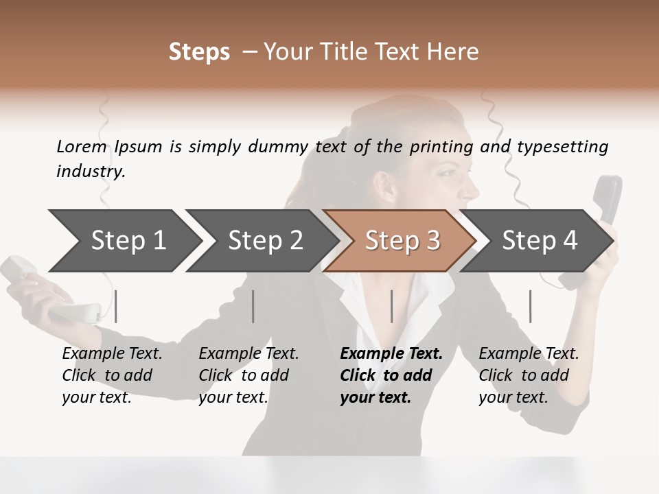 Face Service Headset PowerPoint Template