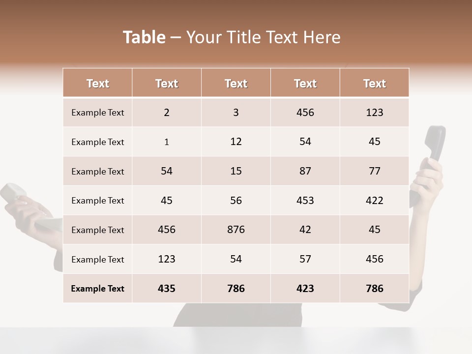 Face Service Headset PowerPoint Template