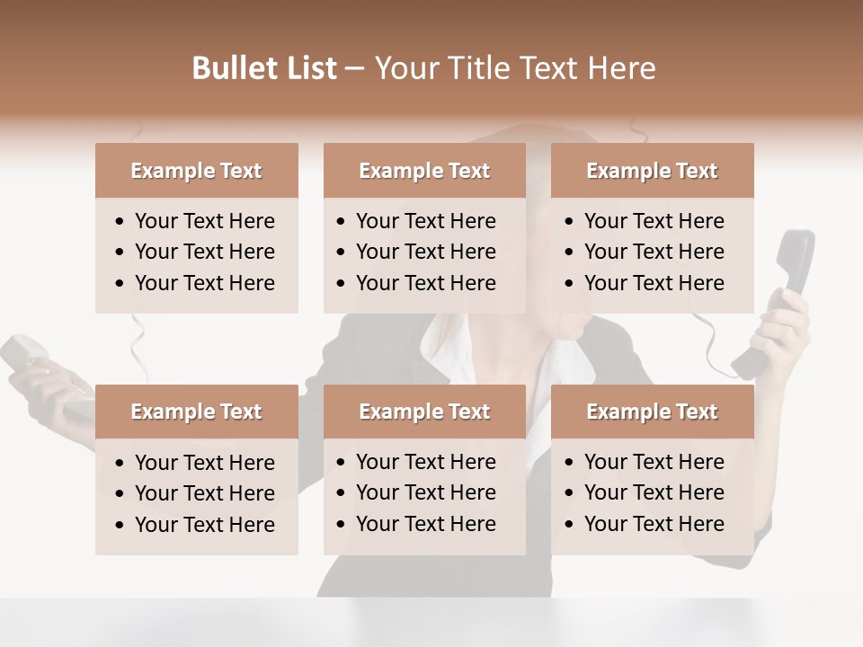 Face Service Headset PowerPoint Template