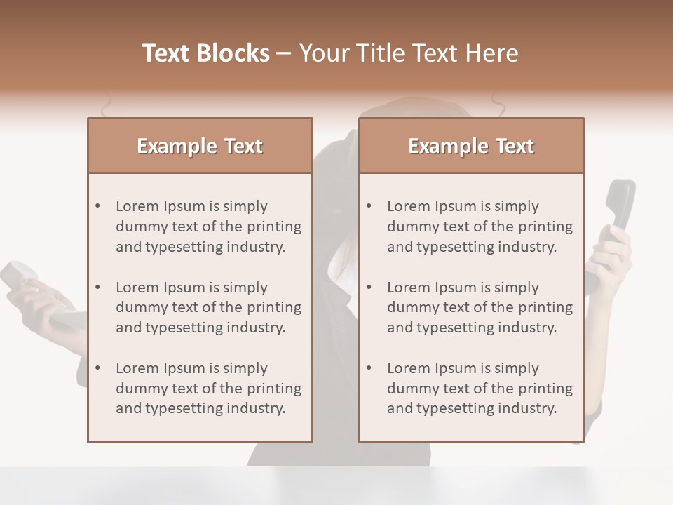 Face Service Headset PowerPoint Template