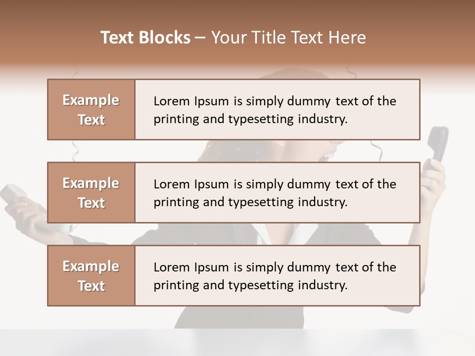 Face Service Headset PowerPoint Template