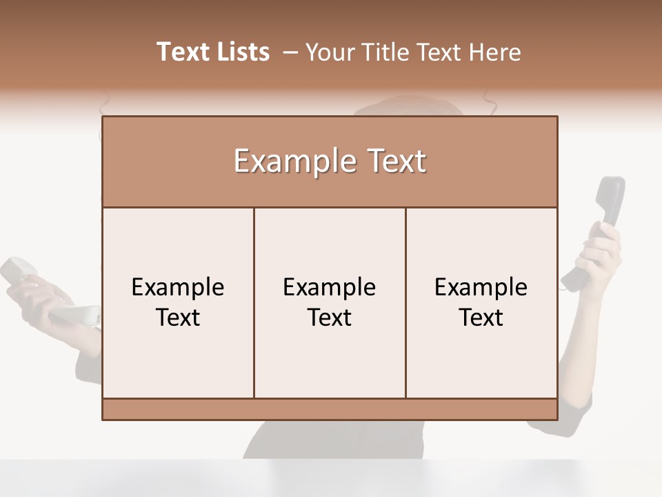 Face Service Headset PowerPoint Template