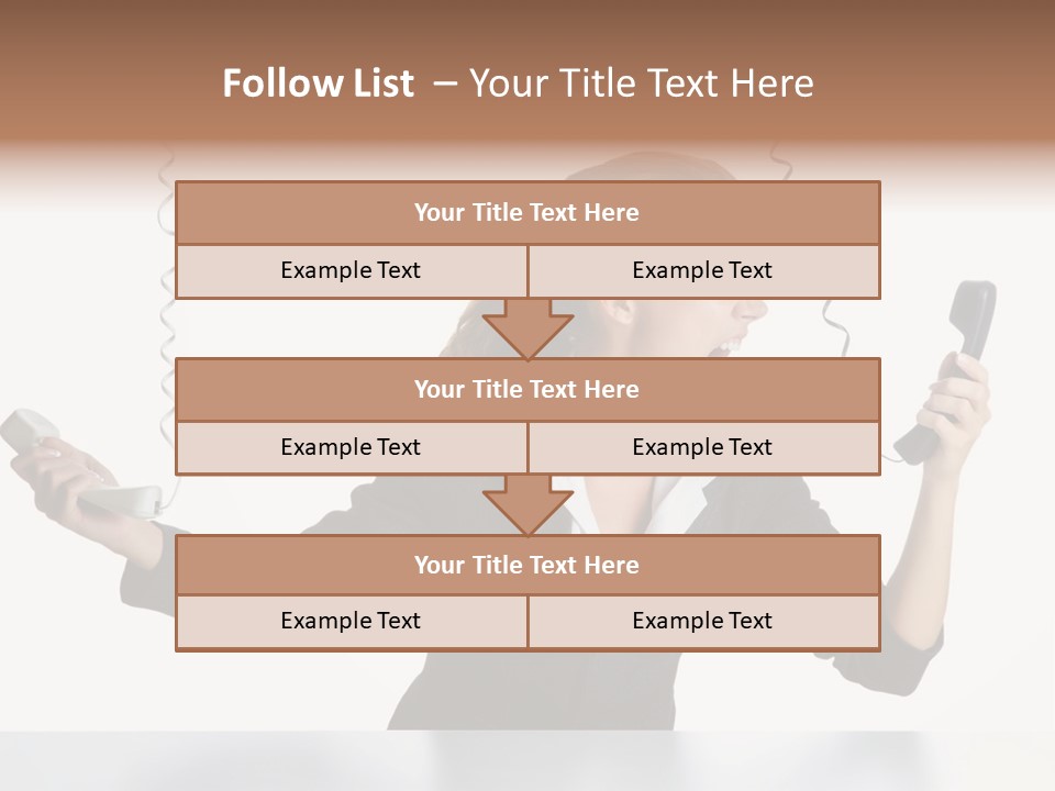 Face Service Headset PowerPoint Template