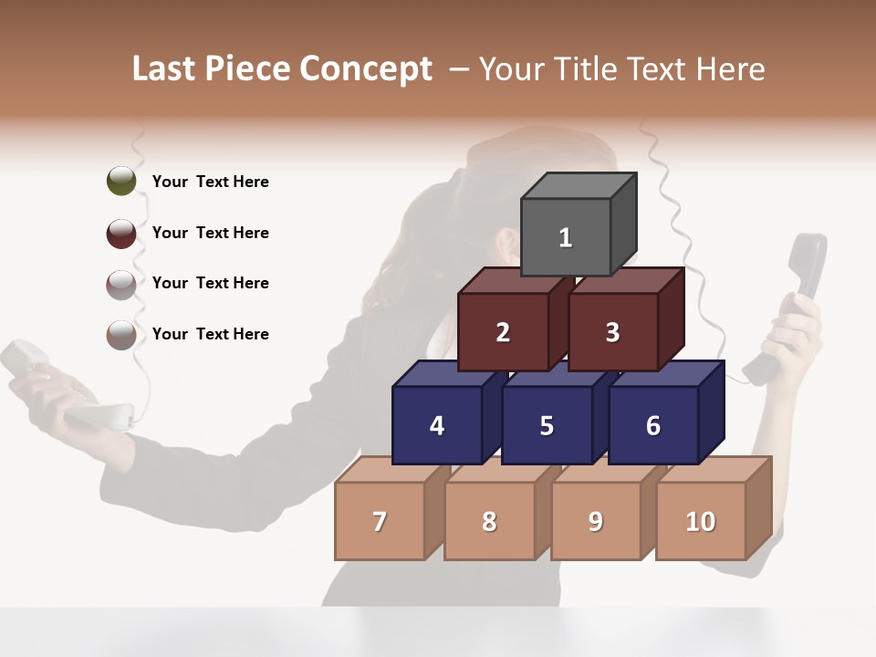 Face Service Headset PowerPoint Template