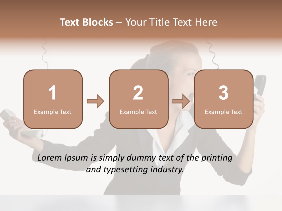 Face Service Headset PowerPoint Template