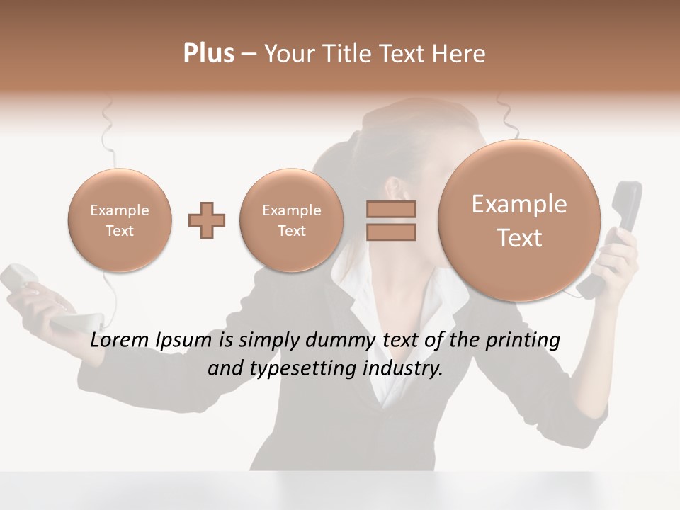 Face Service Headset PowerPoint Template