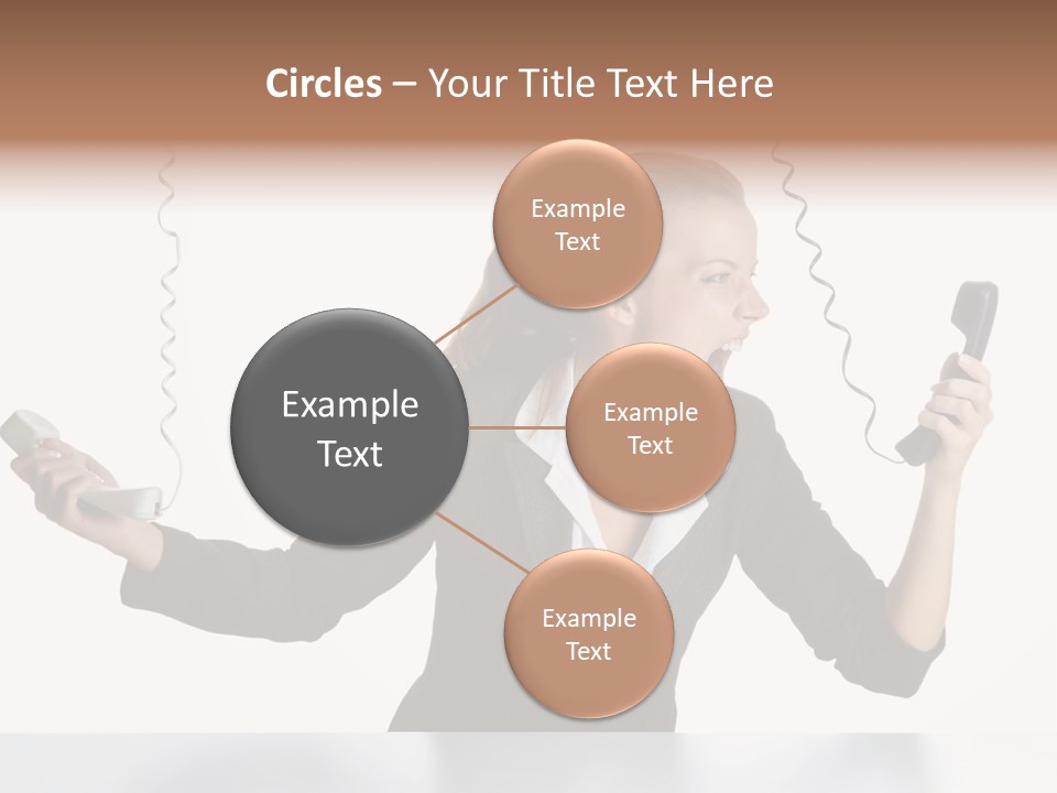 Face Service Headset PowerPoint Template